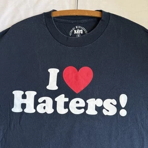DGK T Shirt Men L Faded Black I Love Haters Dirty Ghetto Kids Grunge Skater Y2K - Picture 1 of 10