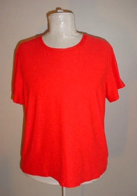 Top manga corta Athletic Works talla pequeña 4 6 elástico S242625 naranja neón Foto 1 de 4