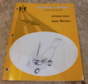1973 international lawn mowers operators manual in good shape used - Photo 1/2