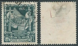 1938 REGNO USATO IMPERO 2,75 LIRE DIFETTOSO - P35-3 - Picture 1 of 1