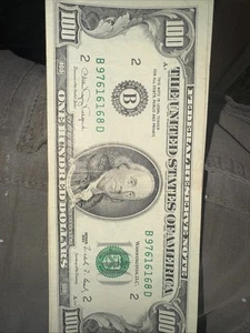 $100 1990 Bill - Picture 1 of 4