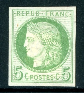France 1872 Colonies General Issues 5¢ Green Scott #19 Mint G76 - Picture 1 of 6