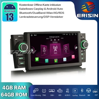 8-Kern Android 13 Autoradio GPS Navi DAB+4G CarPlay RDS DSP für Fiat Punto Linea - Bild 1 von 4