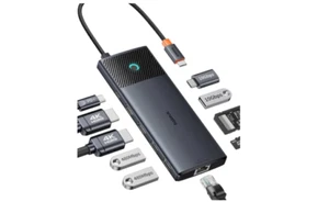 Baseus USB C Docking Station Dual Monitor, 10 Gbps USB C Hub 10 en 1 con 2 HDMI - Bild 1 von 3