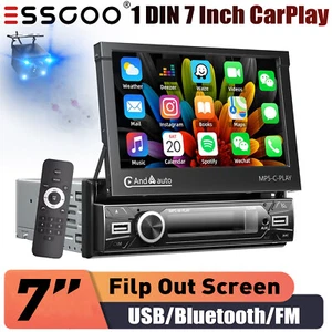 4+64G 9" Double 2 DIN Android 14 Apple CarPlay Car Stereo Radio GPS Head Unit BT - Picture 1 of 11
