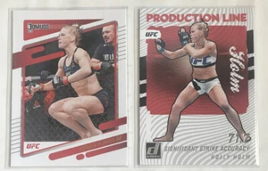 2022 Donruss UFC Holly Holm Production Line #10 And Base Card #99 - Picture 1 of 2