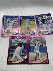 2018 Donruss Optic Pink/Purple Prizm Lot  Syndergaard Thomas Stanton - Picture 1 of 7