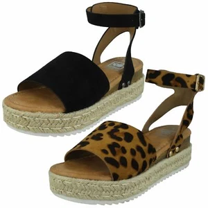 Ladies Down To Earth Flatform Sandals - Picture 1 of 19