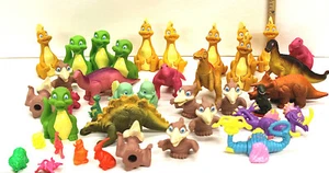 38 Pc Vintage Larami Playschool Action Figure Lot Guanodon Brontosaurus Premiums - Picture 1 of 6
