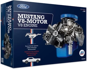 1965 Ford Mustang K-Code 289 V8 Motor Modellbausatz mit Sammlerbuch - aktualisiert - Bild 1 von 7