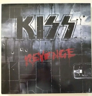 KISS REVENGE LP THE FIRST UK PRESSING ON BLACK VINYL WITH RED LABEL 1992 - Image 1 of 4