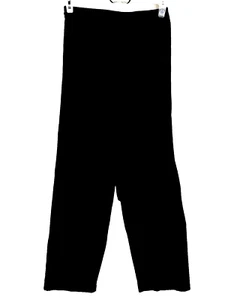 Pantalones de punto Studio Ease para mujer medianos negros carrera fiesta vestido pantalones tirar - Imagen 1 de 9