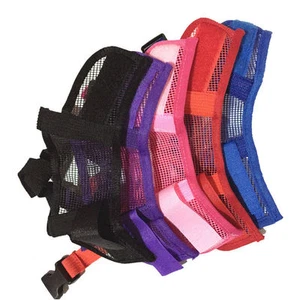 Adjustable Pet Dog Mask Bark Bite Mesh Mouth Muzzle Grooming Anti Stop Chewing - Picture 1 of 20