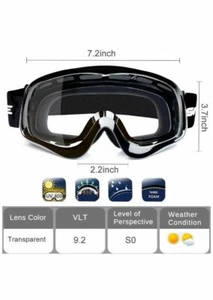 Motorbike Motocross Goggles Eyewear Windproof Dustproof Bike ATV MX BMX MTB QUAD - Picture 1 of 23