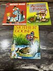 Vintage Children's Books Mother Goose Aesop, Tip Top Elf, Wonder Books, Lot of 3