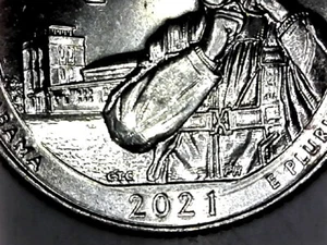 D Quarter Tuskegee Airmen 2021 error en la fecha # 3 (bombas lejos) sin circular  - Imagen 1 de 9