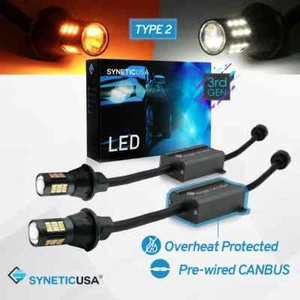 Error Free 7443 LED Switchback Turn Signal Parking Light Bulbs White/Amber Type2 - Bild 1 von 6