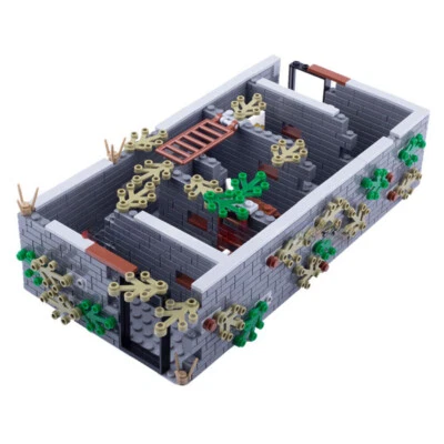 MOC WWII Modern Military Battle Scene View City Ruins Building Blocks Model Toy - Image 1 of 4