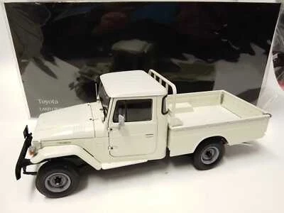 Kyosho Toyota Land Cruiser 40 Pickup white 1980 1/18 08958W - Immagine 1 di 3