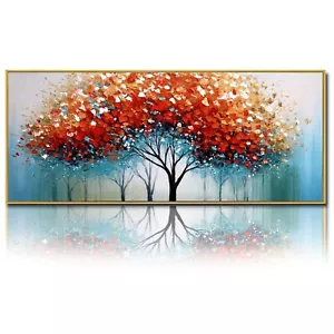 Colorful Large Wall Art for living room, Framed Modern Abstract Wall Decor, A... - Picture 1 of 7
