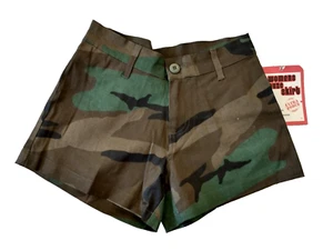 Rothco Women's XS Shorts Camouflage Woodland Cotton Spandex Blend Ladies Stretch - Picture 1 of 9