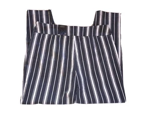 Versona moderne schwarz & weiß Streifen Stretch vorne flach Hose Größe 14 neu mit Etikett! - Bild 1 von 10