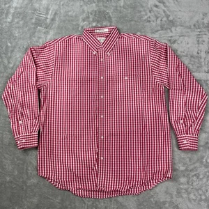 Orvis Large Men’s Button-Down Shirt Pink/White Check Long Sleeve - Picture 1 of 9