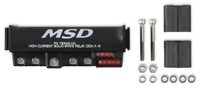 NEW MSD HIGH-CURRENT SOLID-STATE RELAY,35 AMP PER CHANNEL,UP TO 140 AMP,BLACK - Image 1 of 4