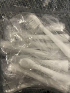 10 Pack Waterpik Sonic-Fusion Replacement Flossing Brush Heads White - Compact