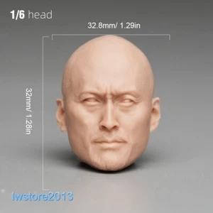 Figura de acción masculina de juguete corporal cabeza de samurai 1:6 Ken Watanabe tallada tallada ajuste 12" - Imagen 1 de 6