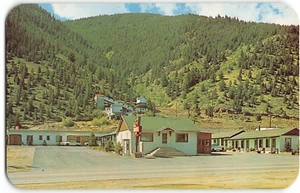 PEORIANA MOTEL Idaho Springs, Colorado Roadside ca 1960s Vintage Postcard - Picture 1 of 2