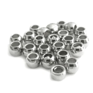 Quetschperlen aus Edelstahl 1,9x1,5 mm 100 Perlen Spacer nenad-design AN633 - Bild 1 von 4