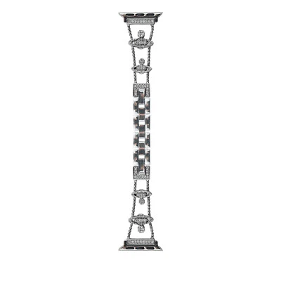 Correa de metal diamante para Apple Watch Ultra Series 10 9 8 7 6 elegante repuesto Foto 1 de 4