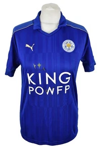 PUMA Leicester City FC 2016-17 Home Football Shirt size 32/34 Boys Blue Top - Picture 1 of 7