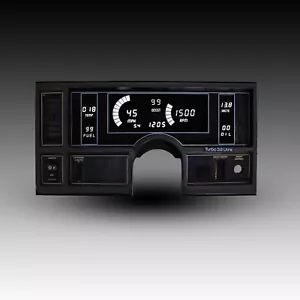 1984-1987 Buick Regal White LED Digital (8) Gauge Cluster With Boost & Clock - Picture 1 of 10