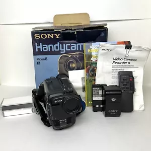 Sony CCD-TR93 Handycam Camera Camcorder Black w Box Manuals Batteries PLS READ - Picture 1 of 11
