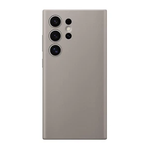 Samsung Case for Samsung Galaxy S24 Ultra Vegan Leather Camera Protected, Grey - Picture 1 of 6