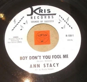 ANN STACY / ELLIOTT SHAVERS - BOY DON'T YOU FOOL ME - LISTEN - JAZZ R&B POPCORN - Bild 1 von 2