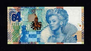 TEST NOTE PWPW POLAND "Chess Queen 64" intaglio Specimen 2017 WITH FOLDER UNC - Picture 1 of 4