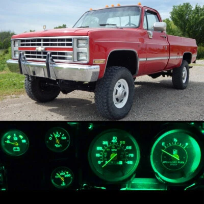 Gauge Cluster LED Dashboard Bulbs 2000K Green For Chevy 73-87 K10 K20 K30 Truck - Image 1 of 3