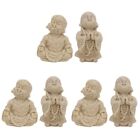 6 Pcs Miniature Buddha Figurine Zen Statue Aquarium