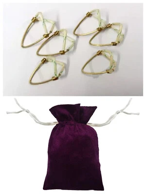 Nuevo instrumento musical Mijrab Mizrab de latón de 6 piezas de cable único con cubierta Sitar Foto 1 de 3