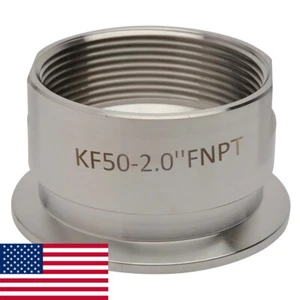 Adaptador de montaje de vacío KF-50 NW-50 2,0" NPT (HEMBRA) SS304 ¡LoCo CIENCIA!! - Imagen 1 de 5