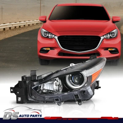 Faro halógeno proyector faro lado izquierdo del conductor apto para Mazda 3 2017-2018 Foto 1 de 4