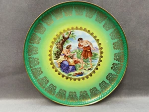 ASSIETTE DECORATIVE PORCELAINE COLLECTION MADE IN GERMANY SCENE ANTIQUE ART DÉCO - Picture 1 of 7