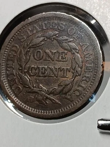 👉1849  BRAIDED  HAIR LARGE CENT  XF~AU Choice M/33 - Picture 1 of 5