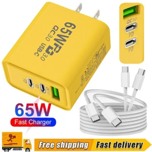 For Motorola Moto G Stylus 5G Razr 40 65W PD USB C Wall Charger Power Adapter - Picture 1 of 17