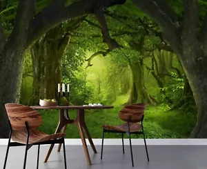 3D Magical Forest Sunlight Wallpaper Wall Mural Removable Self-adhesive Sticker - Picture 1 of 2
