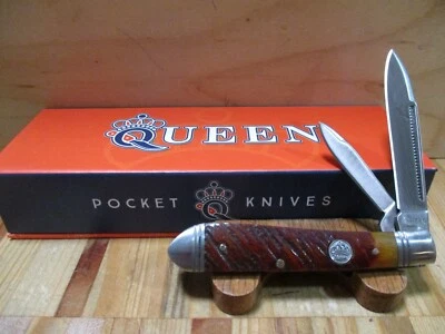 Nova faca de bolso dobrável Queen Peanut Sawcut Bone - QN011 - Imagem 1 de 4