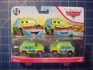 DISNEY PIXAR CARS HIT GOLPEAR & RUN CORRIDA SET!  NIP  THUNDER HOLLOW DEMO DERBY - Picture 1 of 5